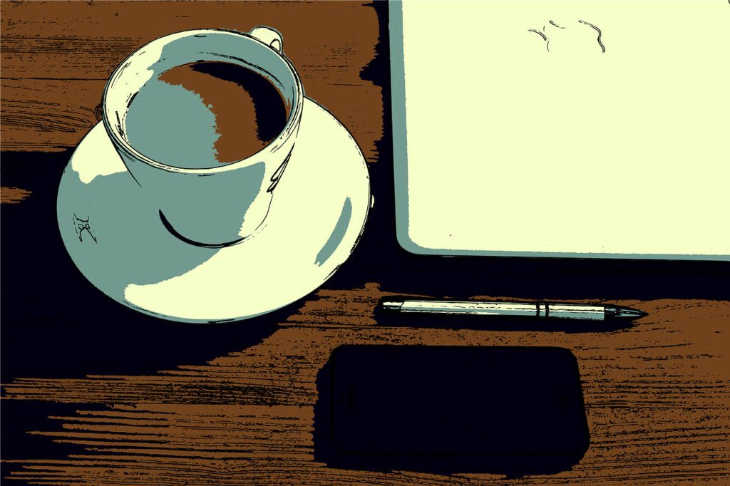 coffee mug on a table